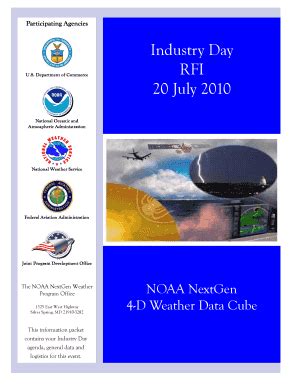 Fillable Online Nws Noaa Industry Day Handout Final National Weather