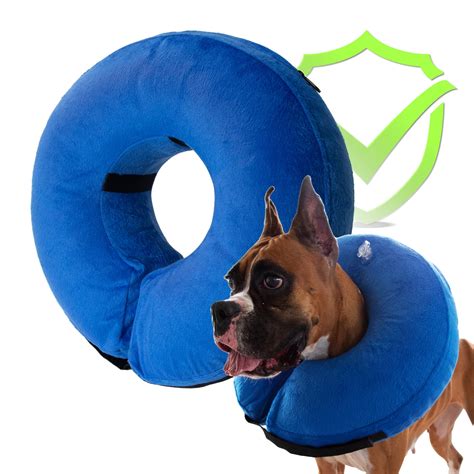 Inflatable Recovery Collar for Pets, Prevents Touching Wounds, Stitches ...