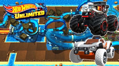 Hot Wheels Unlimited Bone Shaker Dawgzilla Race In Atlantis