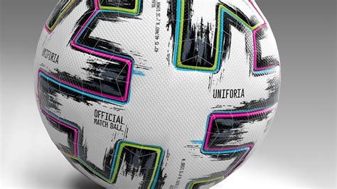 3d Model Uniforia Official Euro 2020 Match Ball Vr Ar Low Poly