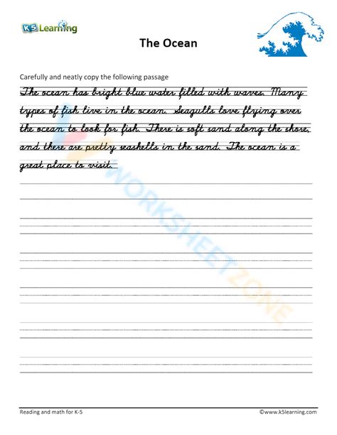 Free Printable Handwriting Paragraph Practice Sheets