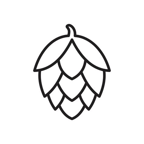 icono de fruta de lúpulo del paquete de iconos de cerveza y cervecería