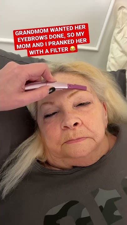 Shaved Everybrow Prank On Grandmom Shorts Youtube