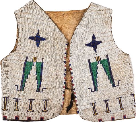 A Sioux Childs Pictorial Beaded Hide Vest C 1890 American Lot