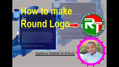 How To Make Round Logo In Photoshop Cs6 Youtube