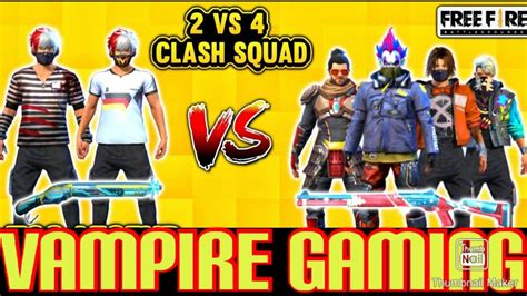 Custom Room 2 Vs 4 Clash Squad Challenged Every Freefire Player Must