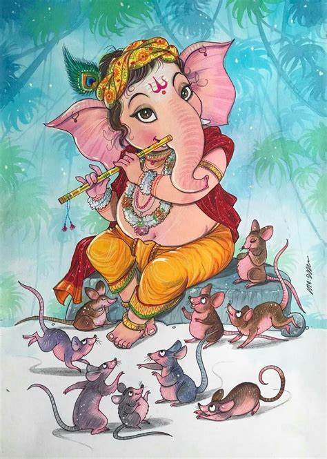 Pin By Ram Prasad On Ganesan Ganesh Art Paintings Ganesha Artwork Ganesha Drawing