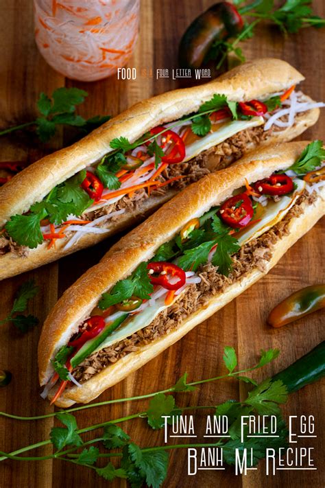 Vietnamese Tuna And Fried Egg Banh Mi Recipe