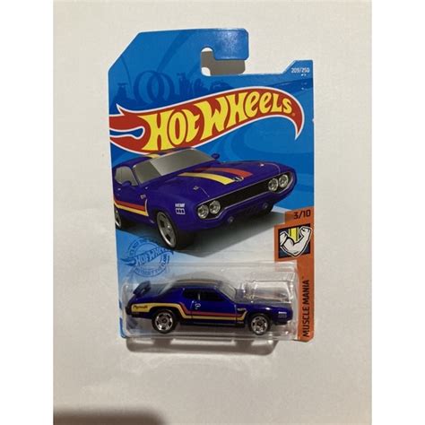 Plymouth Road Runner Carrinho Hot Wheels Muscle Mania Shopee Brasil