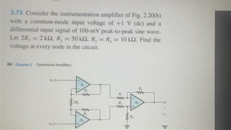 Solved D Using The Difference Amplifier Configurati