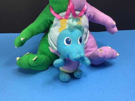 Playskool Dragon Tales Plush 4” Flying Baby Ord And Two Headed 10” Zac
