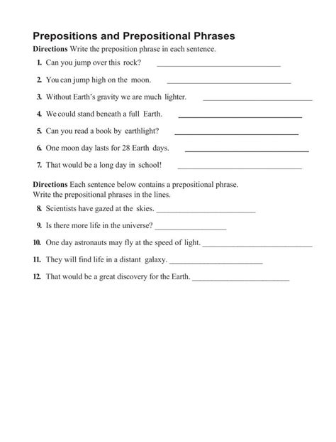 Use The Prepositions Worksheet Have Fun Teaching Worksheets Library