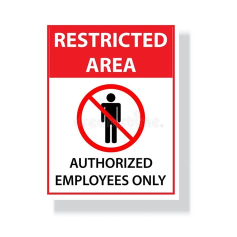 Restricted Area Authorized Personnel Only Symbol No Access No Entry