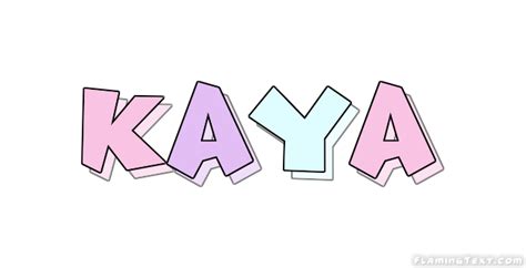 Kaya Лого Бесплатный инструмент для дизайна имени от Flaming Text