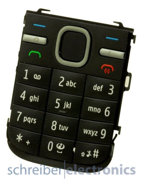 Nokia C5 00 Tastaturmatte Tastenmatte In Schwarz Schreiber Electronics