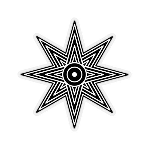 Star Of Ishtar Star Of Inanna Goddess Venus Star Black Sticker Etsy