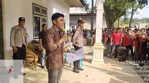 Demo Di Depan Kantor Kebun PT Andika Permata Sawit Lestari Sontang Ini