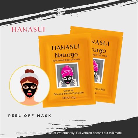 Jual NATURGO PEEL OFF MASK BLACK MASKER HANASUI PEEL OFF HITAM