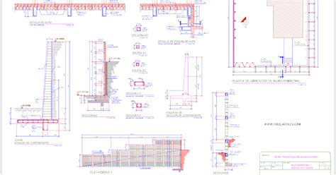 Cantilever Retaining Wall Autocad Drawing Handarttutorialanime