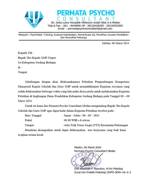 Microsoft Word Surat Undangan Pelatihan Kepsek Sergei 2024 Pdf