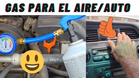 Como Rellenar Facilmente El Gas Del Aire Acondicionado De Un Auto Youtube