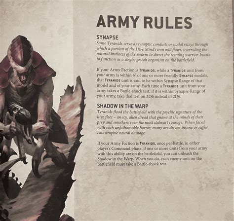 10th Edition 40k Tyranids Rules