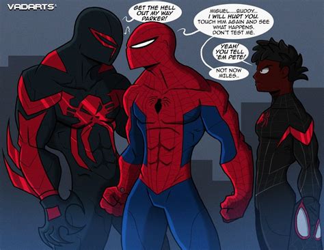 The Spider Man And Black Panther Are Talking To Each Other