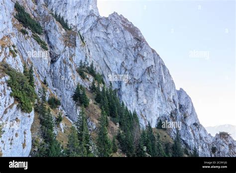 Mountain Landscape In Piatra Craiului Mountains Romania Stock Photo