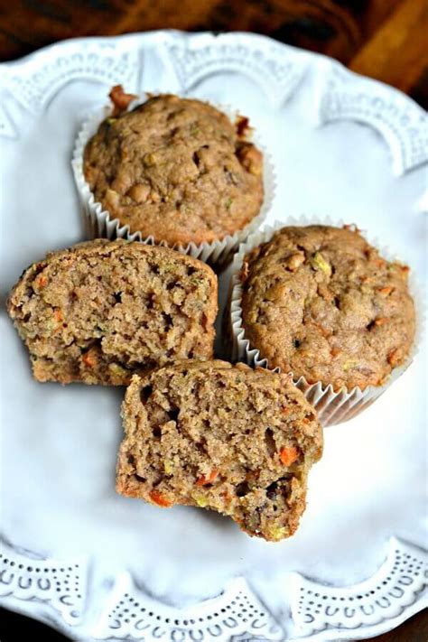 Spiced Zucchini Carrot And Banana Bread Or Muffins