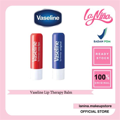 Jual Vaseline Lip Therapy Rose Lip Balm Shopee Indonesia