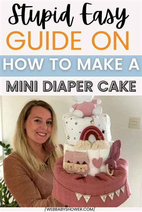 How To Make A Mini Diaper Cake Step By Step Guide In Mini