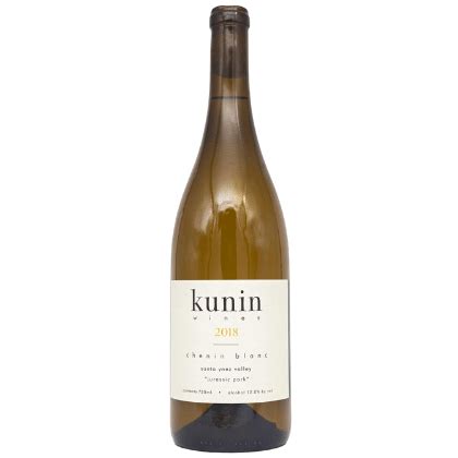 2019 Kunin Natural Chenin Blanc Jurassic Park Santa Ynez Valley Santa