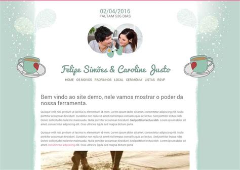 Crie Seu Site Para Casamento Em Menos De Um Minuto No Casar Blog