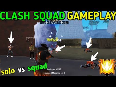 Clash Squad Gameplay Video Cs Rank Free Fire Video Push