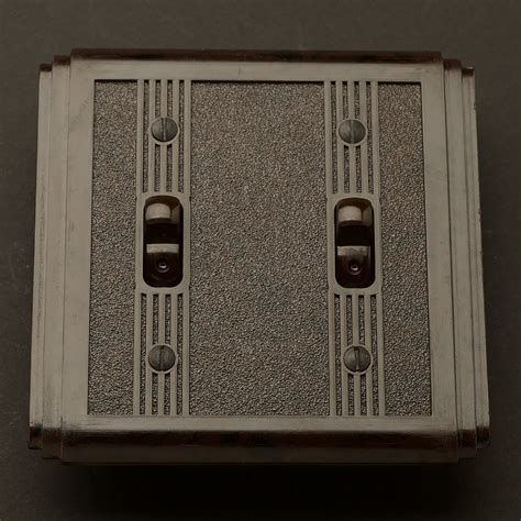 Bakelite Art Deco Double Switch