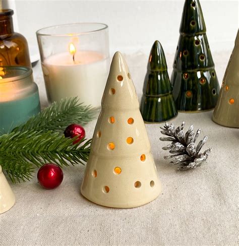 Handmade Christmas Tree Tea Light Holder Etsy Handmade Christmas Tree Tea Light Holder Tea