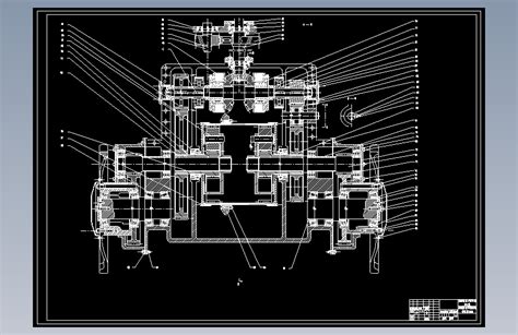 60 橡胶履带牵引车辆改进设计（机械双功率流转向装置）autocad 2004模型图纸下载 懒石网