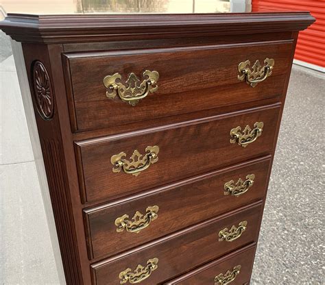 Ethan Allen Georgian Court Lingerie Chest Cherry On Wheels