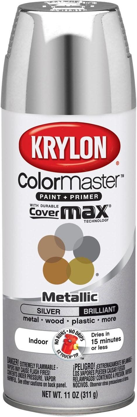 Krylon 51511 Silver Interior And Exterior Decorator Paint 11 Oz