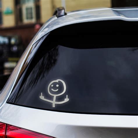 Amazon GRITKULTURE Reflective Fuck You Funny Meme Decal Large Vinyl Sticker For Cars