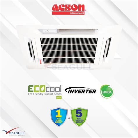 Acson E Series Ceiling Cassette Inverter 25hp R410a Aircon