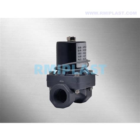 CPVC Solenoid Valve Of Anti Corrosive Purpose UPVC PP Pph PVDF PVC