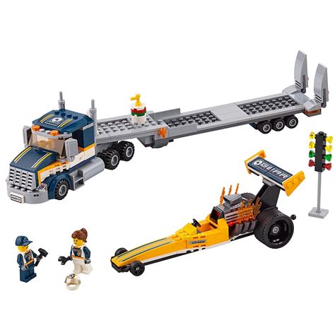 Lego City Great Vehicles Dragster Transporter 60151