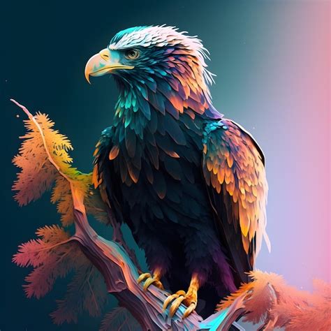 Una Pintura Colorida De Un P Jaro Con Una Cabeza Amarilla Y Plumas