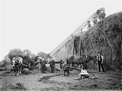 Mechanised Farming In Hellidon 1902 Even Young Children Pictured