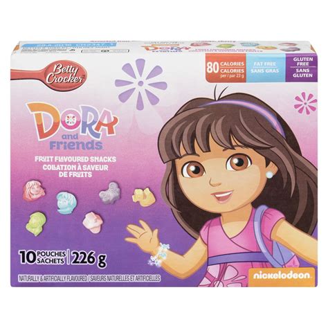 Betty Crocker Dora And Friends Gluten Free Fruit Flavoured Snacks