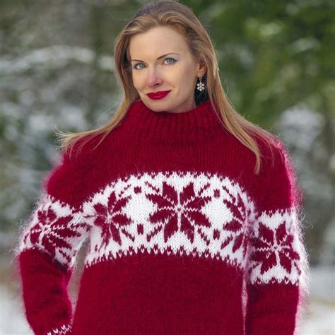 Luxury red Norwegian sweater, size S, M, L, XL | Norwegian sweater ...