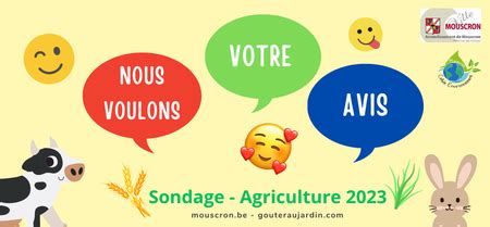 Sondage Agriculture Vous Donnez Votre Avis Mouscron