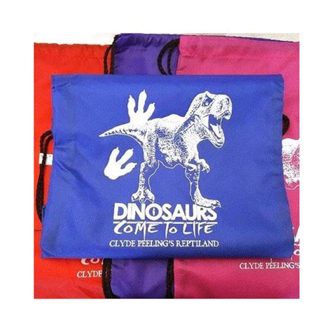 Drawstring Dino Backpack Clyde Peelings Reptiland