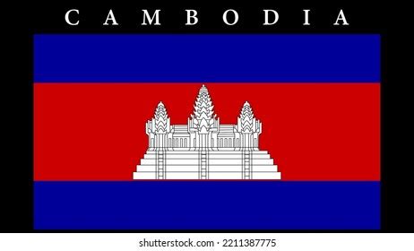 Cambodia National Flag Vector Format On Stock Vector (Royalty Free ...